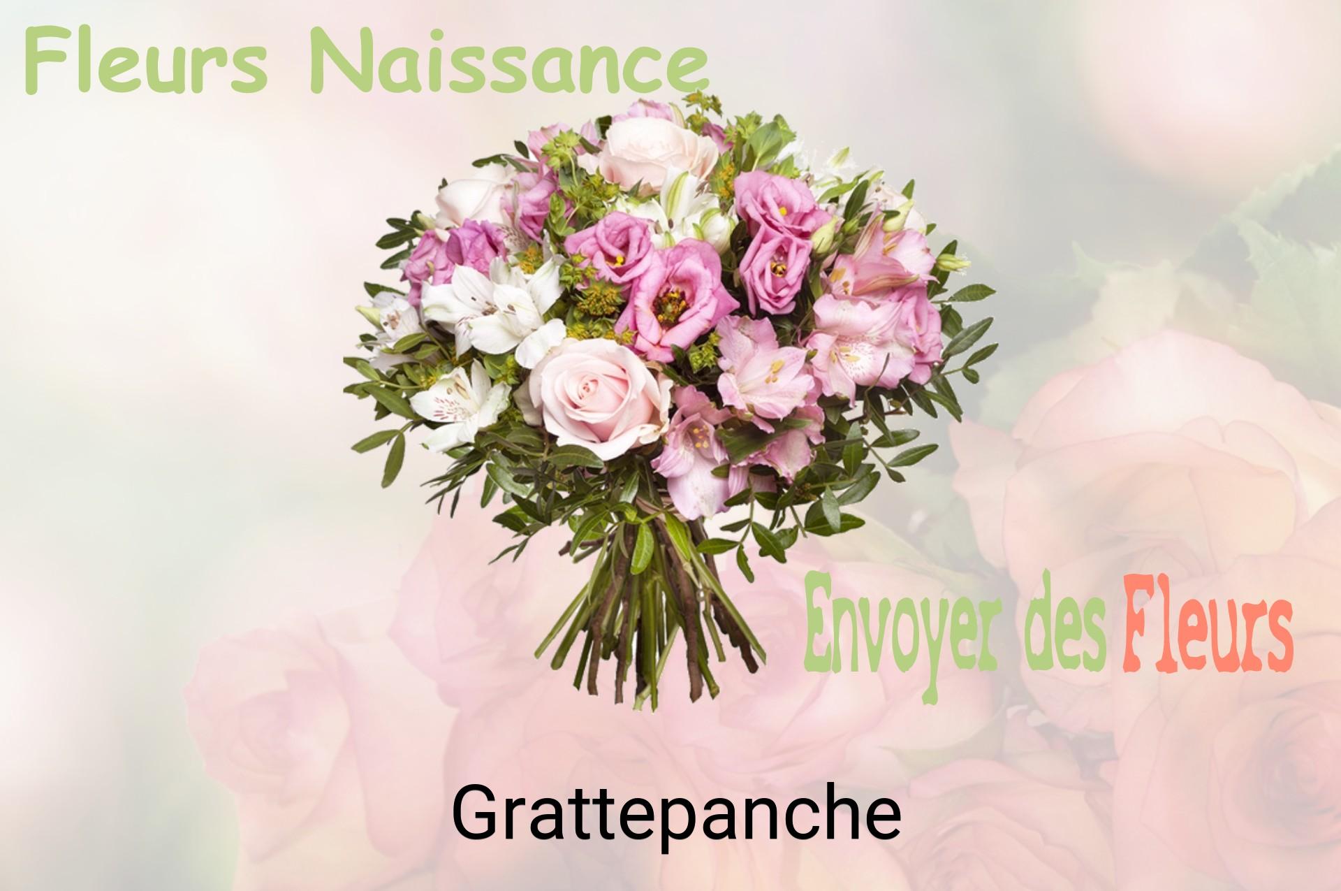 Bouquet de fleurs de naissance livré à Grattepanche